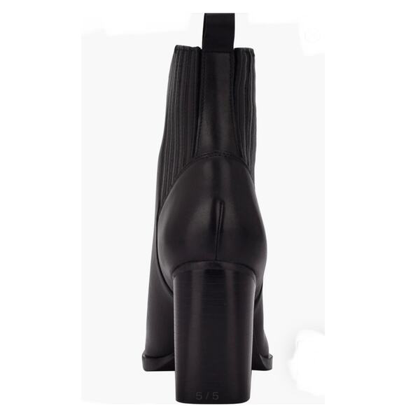 Marc Fisher Ommie Black Block Heel Ankle Bootie 9 New - Picture 3 of 10